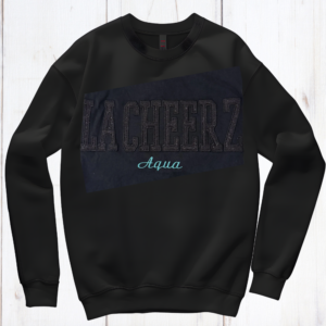Aqua | Embroidered Crewneck