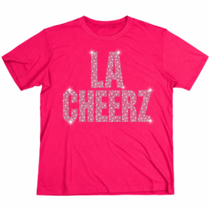 Bright Pink - Mixed-Shape Rhinestone Tee