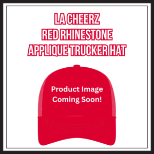 LA Cheerz - Red Rhinestone Applique Trucker Hat