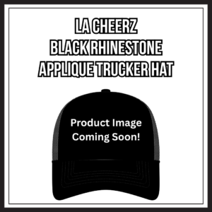 LA Cheerz - Black Rhinestone Applique Trucker Hat