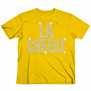 Yellow Mixed-Shape Rhinestone Tee