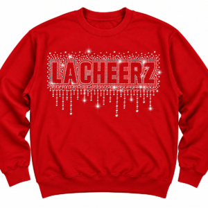 Red Drip Rhinestone Crewneck