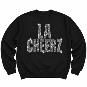 Black Mixed-Shape Rhinestone Crewneck