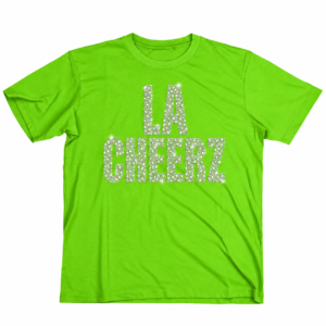 Neon Green Mixed-Shape Rhinestone Tee