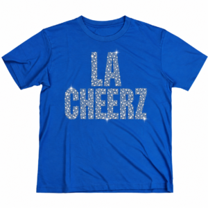Royal Blue Mixed-Shape Rhinestone Tee