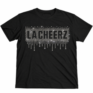 Black Drip Rhinestone Tee