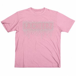 Light Pink Drip Rhinestone Tee