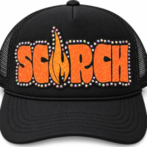Scorch - Rhinestone Applique Trucker Hat