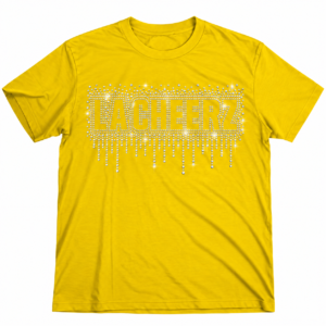 Yellow Drip Rhinestone Tee