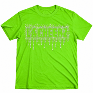 Neon Green Drip Rhinestone Tee