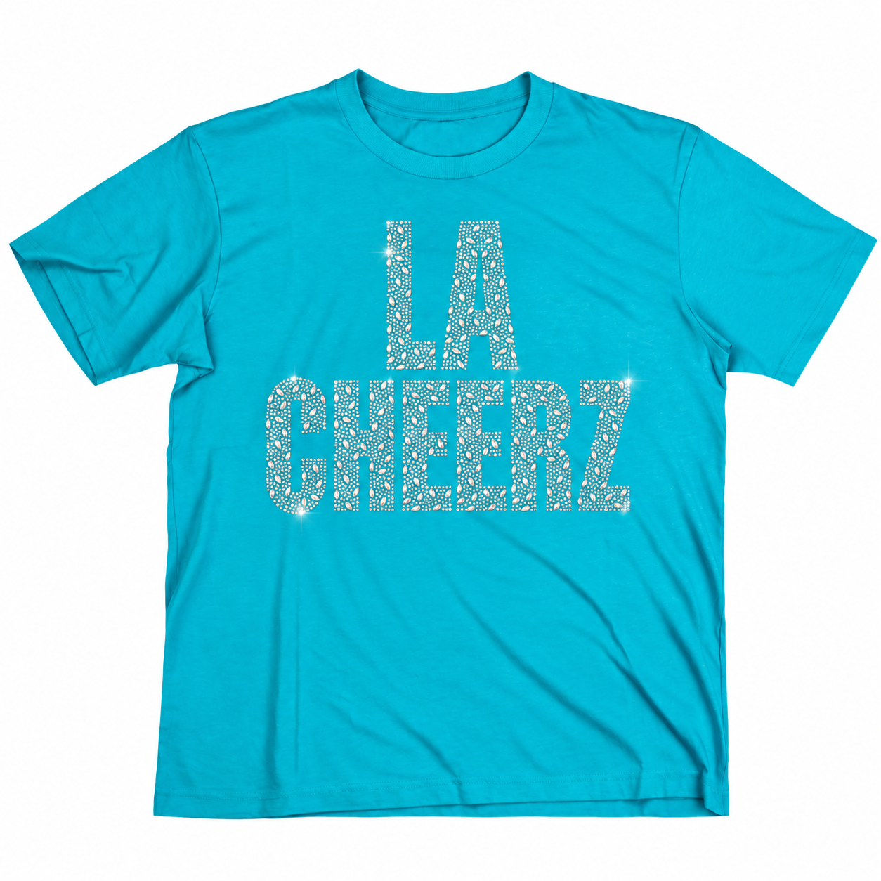 Turquoise Mixed-Shape Rhinestone Tee