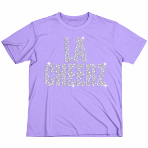 Light Purple Mixed-Shape Rhinestone Tee